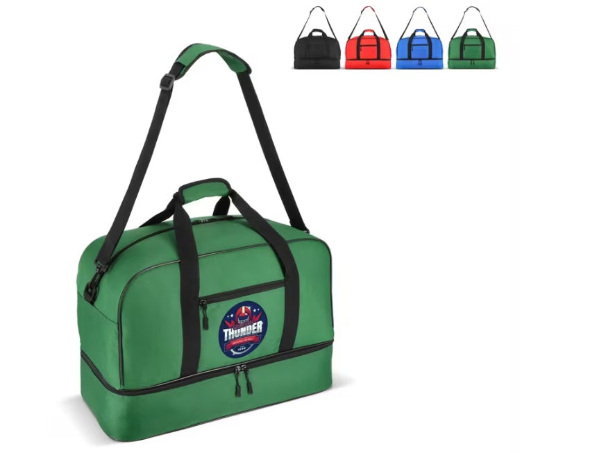 600D gerecycled PET sport- en reistas met logo0 L bedrukken