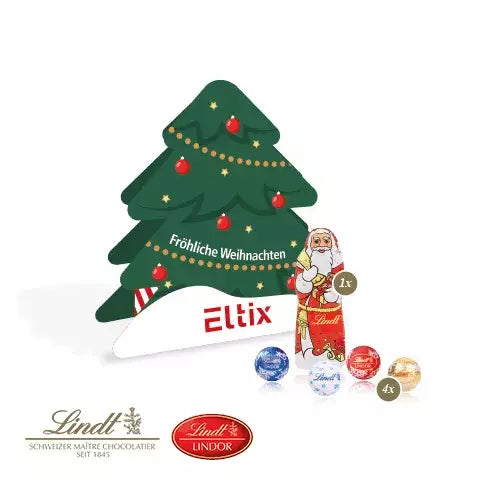 Cadeau kerstboom Lindt Minis en de Kerstman sample