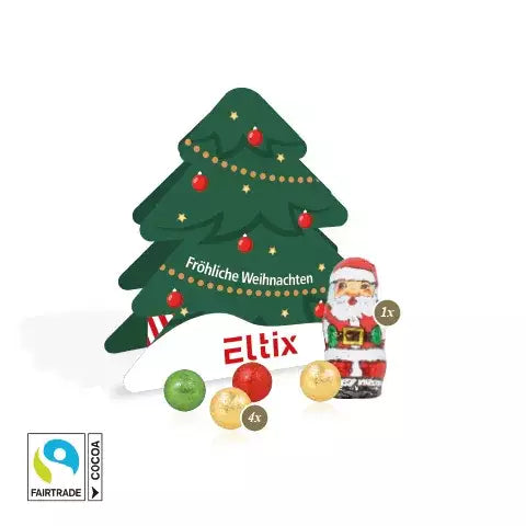 Kerstboom Fairtrade&reg; chocolade sample