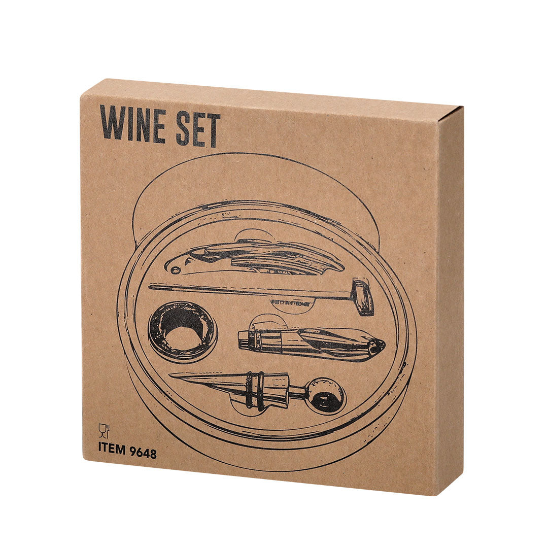 Wijnset Baco beige Graveren