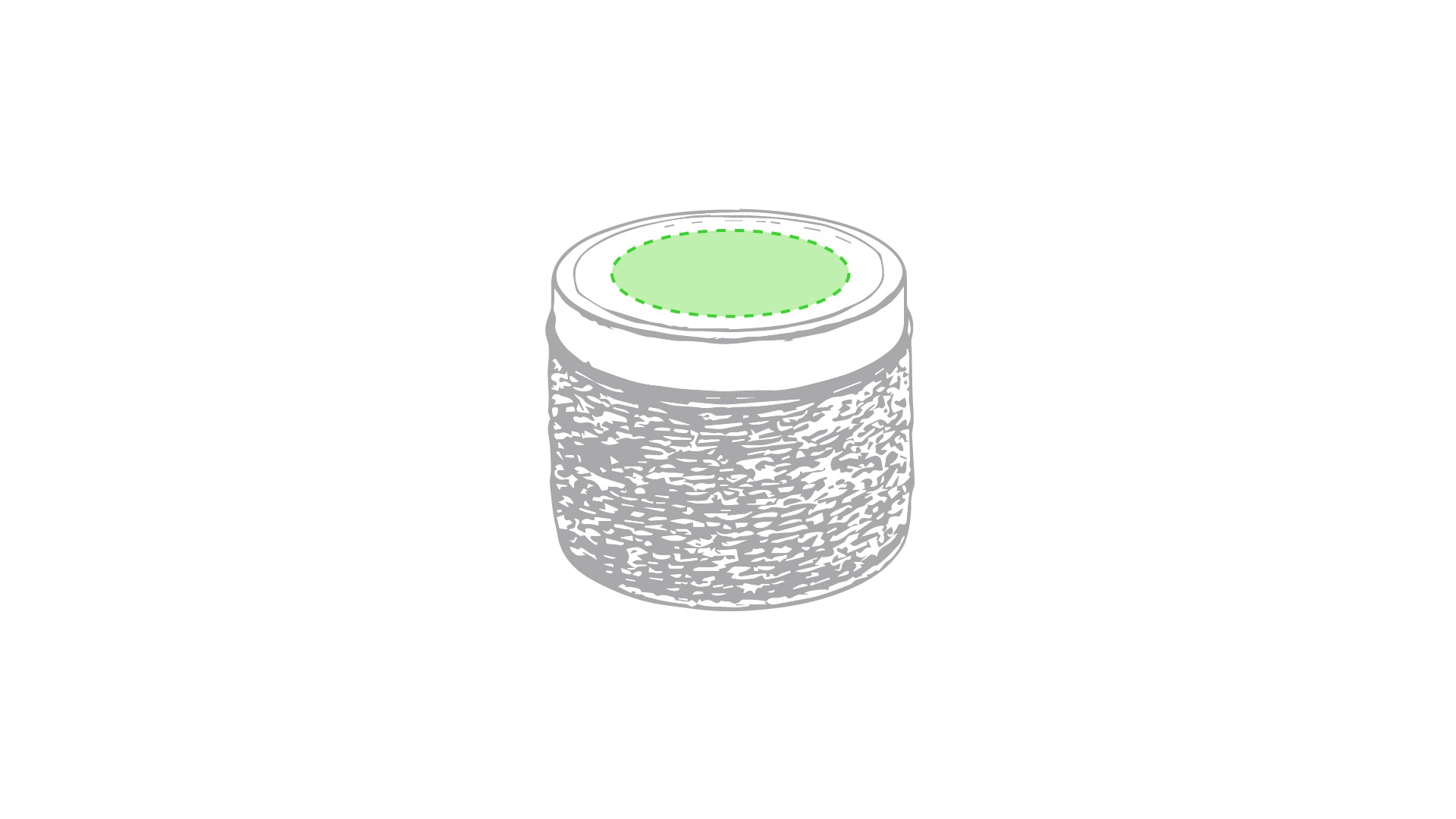 Aromakaars Shiva beige onbedrukt