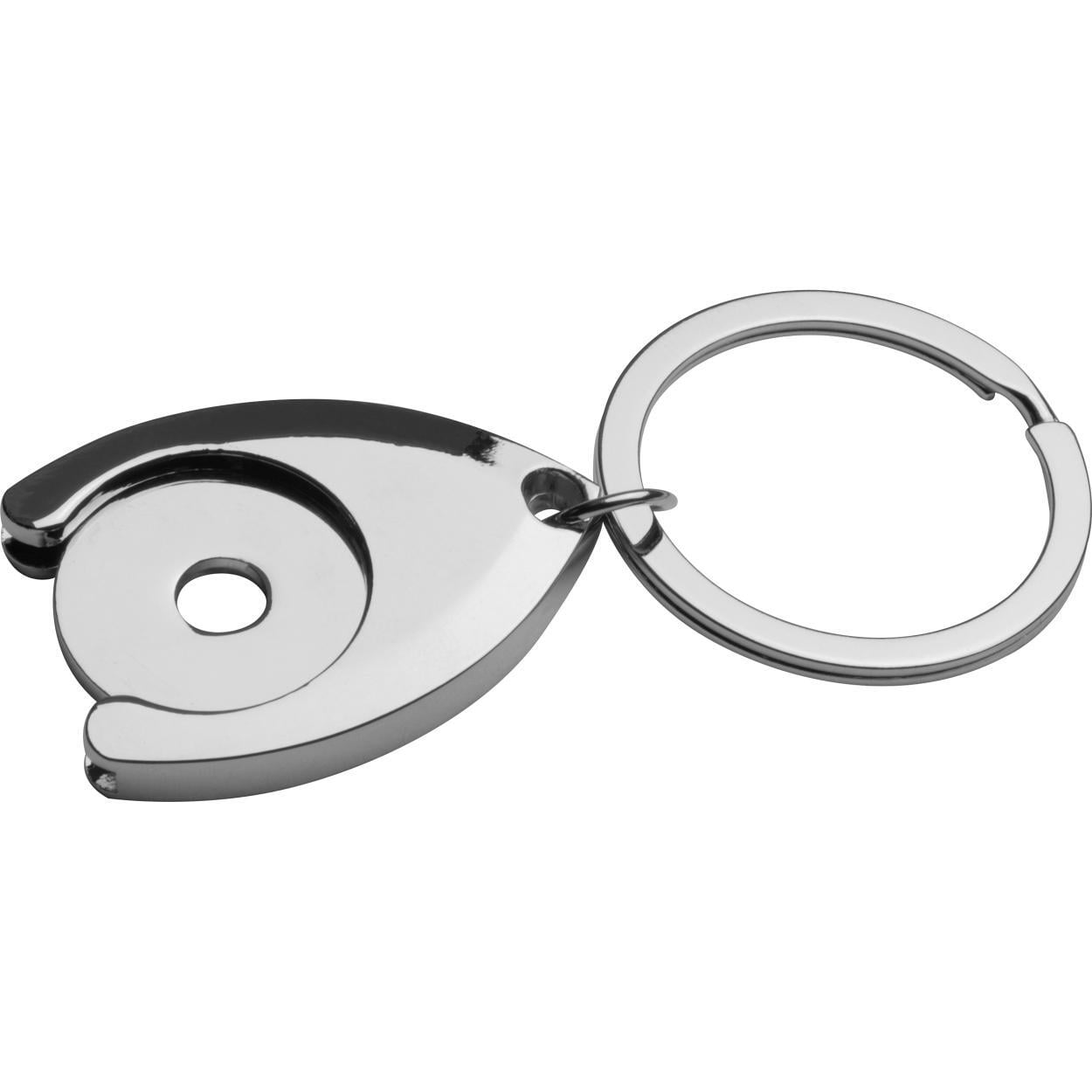 Sleutelhanger met een winkelwagenchip bedrukken