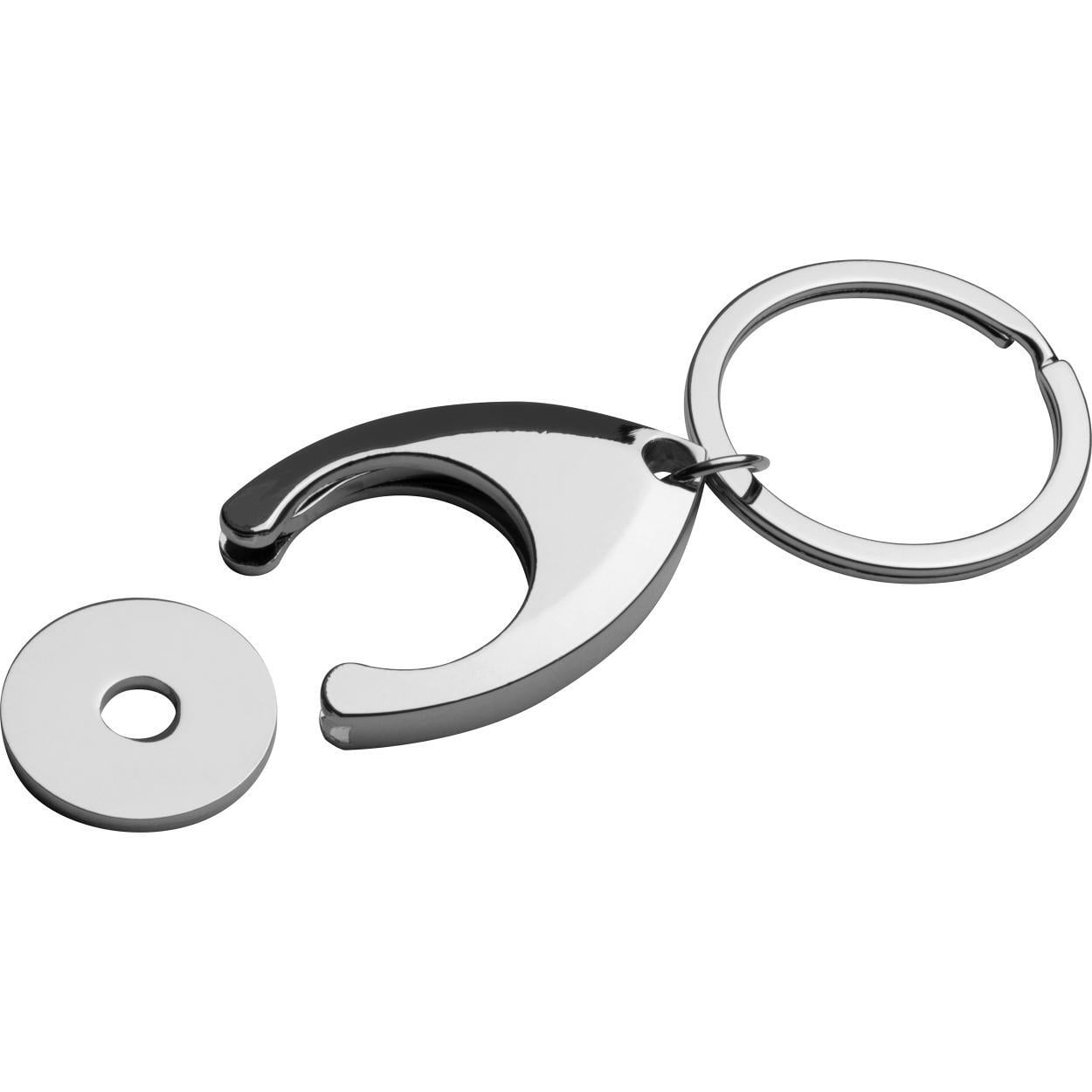 Sleutelhanger met een winkelwagenchip sample