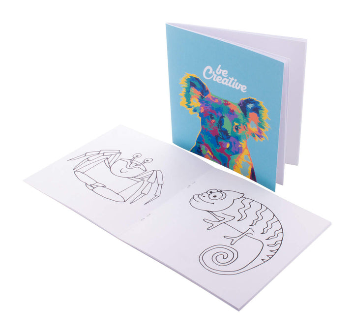 custom made kleurboek, dieren ColoBook sample