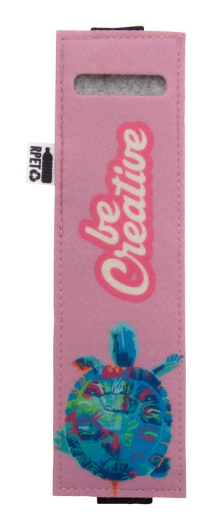 custom made pennen etui, rond CreaFelt Pen Cover bedrukken