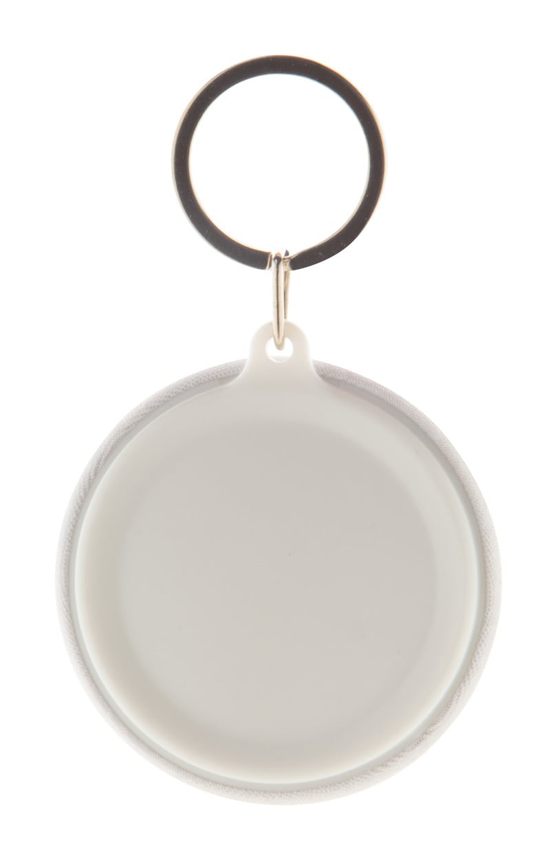 RPET-sleutelhanger met speld KeyBadge RPET Maxi sample