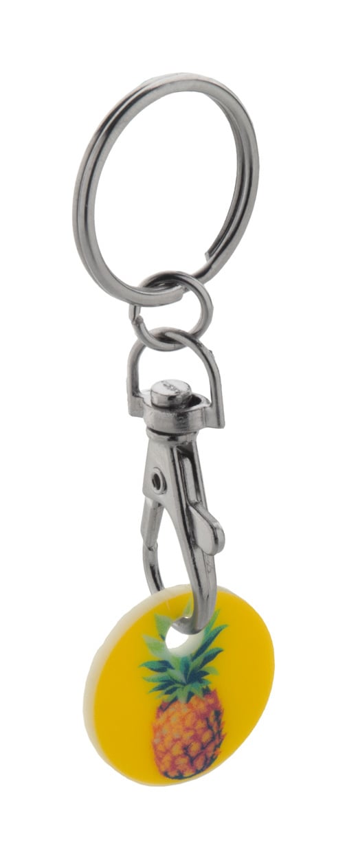 winkelwagenmuntje sleutelhanger ColoShop sample