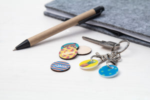 winkelwagenmuntje sleutelhanger ColoShop 13374