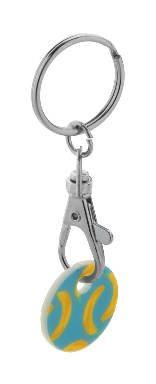 winkelwagenmuntje sleutelhanger ColoShop sample