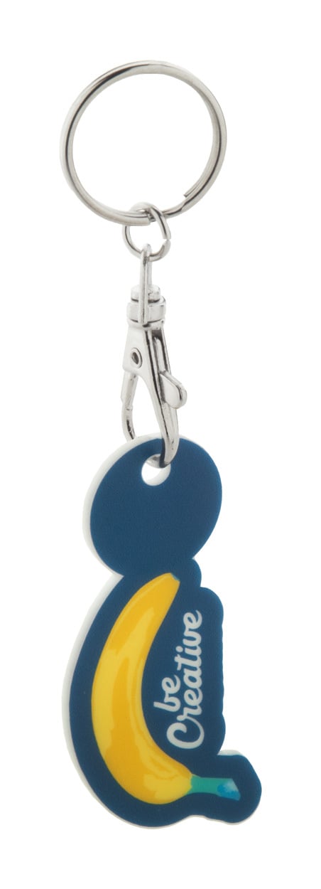 winkelwagenmuntje sleutelhanger ColoShop Creative bedrukken