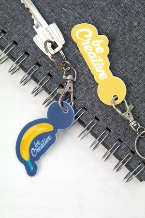 winkelwagenmuntje sleutelhanger ColoShop Creative 13377