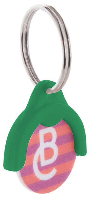 winkelwagenmuntje sleutelhanger Token rood onbedrukt 13388