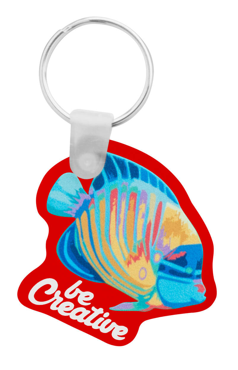 custum made sleutelhanger CreaFob groen Full colour 2647