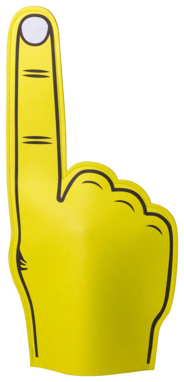 foam hand Zacky  sample