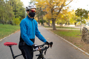 RPET fietszadelhoes Mapol blauw onbedrukt 10131