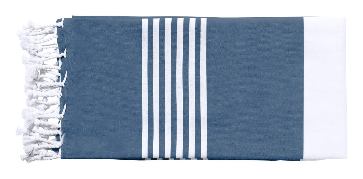 Hamamdoek Makaha blauw onbedrukt 4802