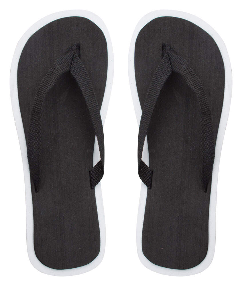 strand slippers Cayman zwart onbedrukt 11979