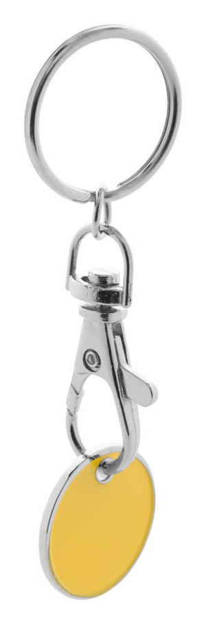 sleutelhanger Euromarket wit onbedrukt 11335