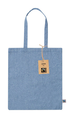 Fairtrade boodschappentas Lazar groen onbedrukt 3701