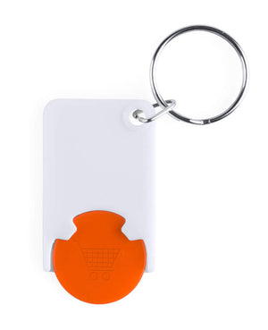 munt sleutelhanger Zabax wit 3 kleuren 8150