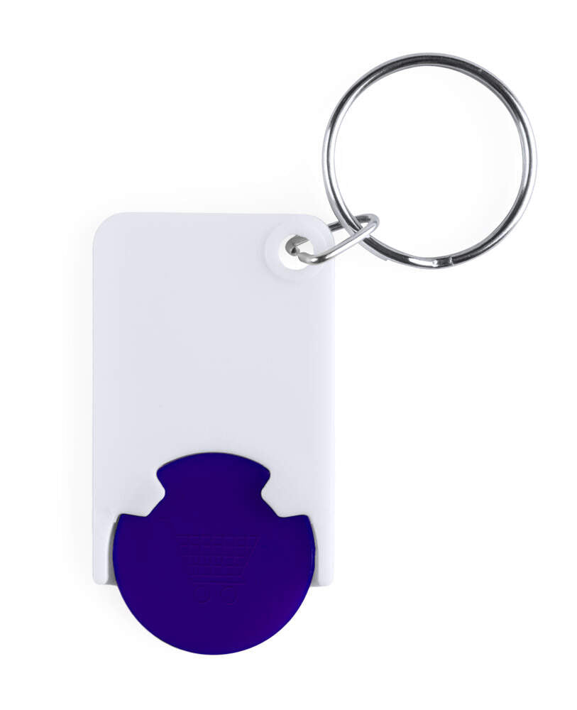 munt sleutelhanger Zabax wit Full colour 8152