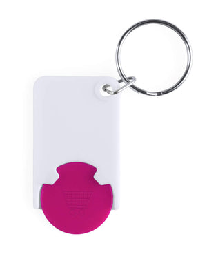 munt sleutelhanger Zabax geel 2 kleuren 8148