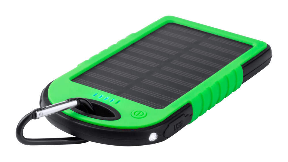 USB power bank met zonne energie lader Lenard  sample