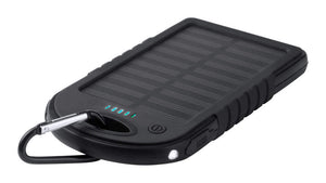 USB power bank met zonne energie lader Lenard geel 2 kleuren 12757
