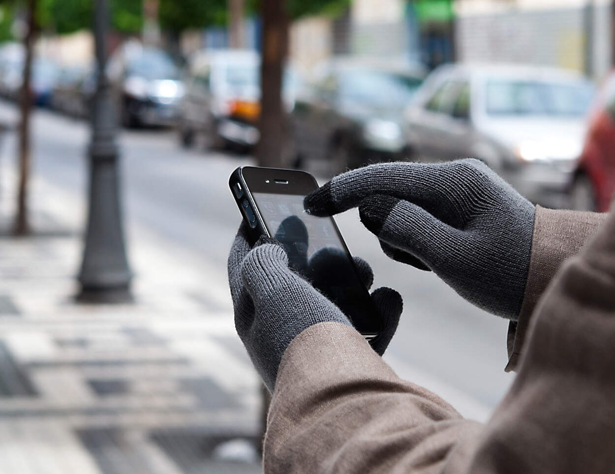 handschoen touch Actium bedrukken