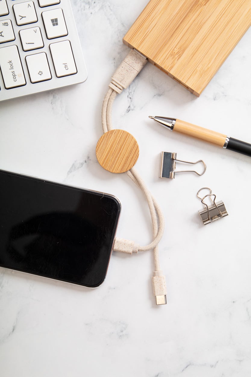 sleutelhanger met USB-oplaadkabel Mugory 11462