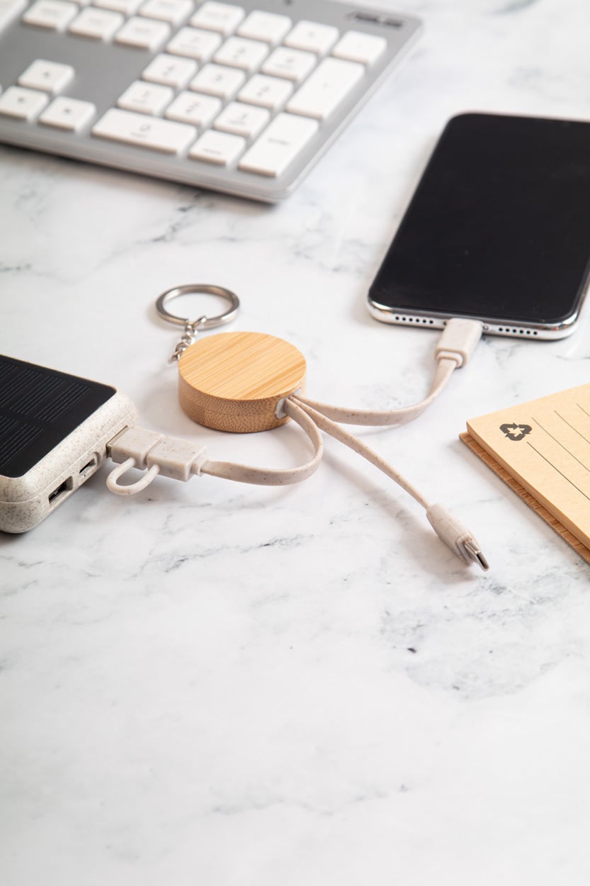 sleutelhanger met USB-oplaadkabel Mugory sample