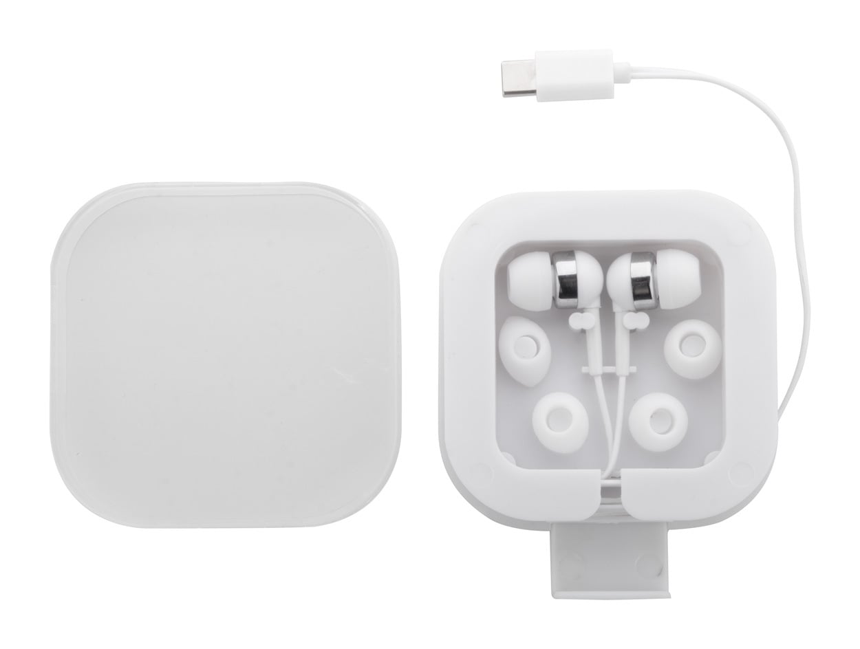 USB-C oordopjes Cound zwart onbedrukt 12779