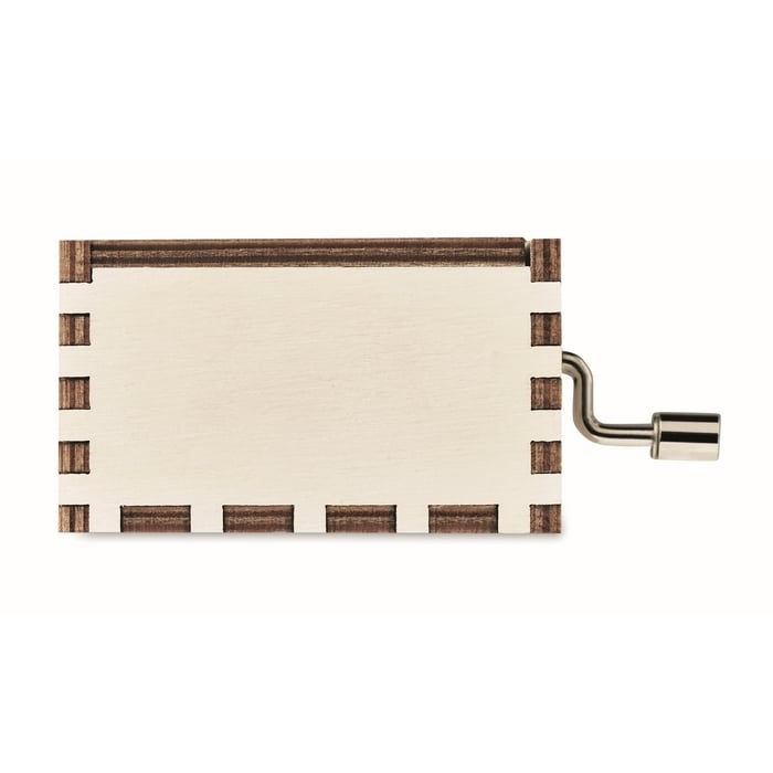 Houten kerst muziekdoos sample