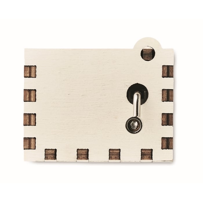 Houten kerst muziekdoos sample