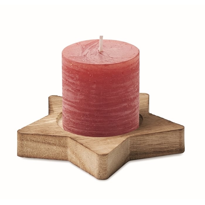 Kaars stervormige houten sample