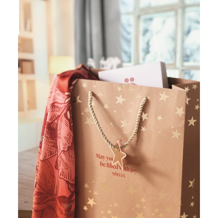 Kraftpapieren geschenkzak sample