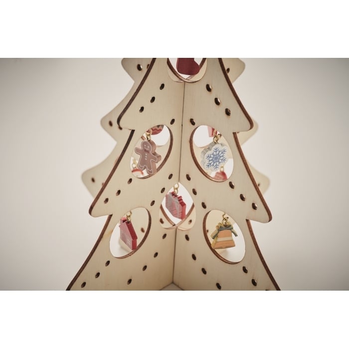 Houten kerstboom decoratie sample