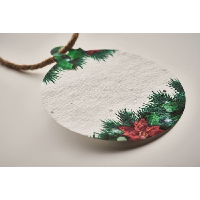 Zaadpapier kerstbal 13446