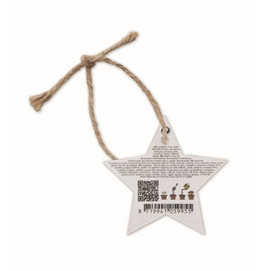 Zaadpapier kerstornament 13450