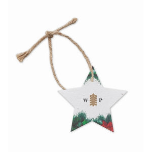 Zaadpapier kerstornament 13449