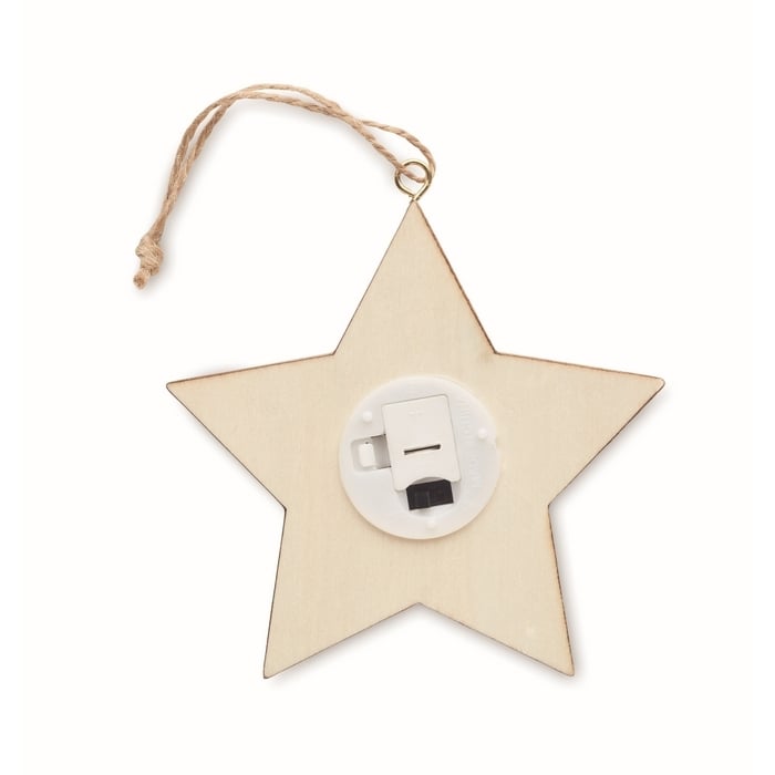MDF ster met licht sample