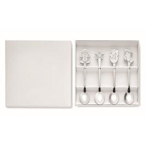 Set van 4 kerst theelepeltjes 11120