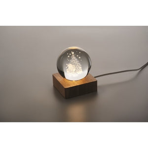 Kerst LED glas bol 6048
