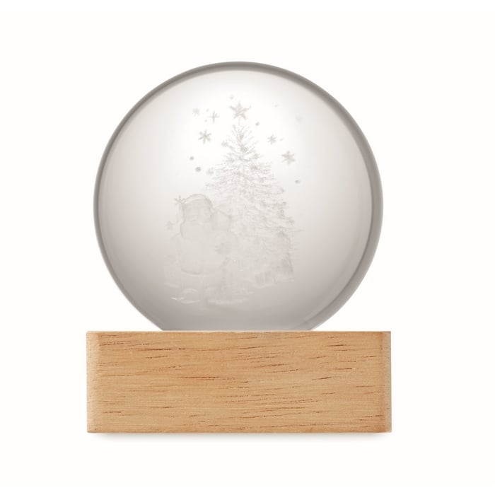 Kerst LED glas bol sample