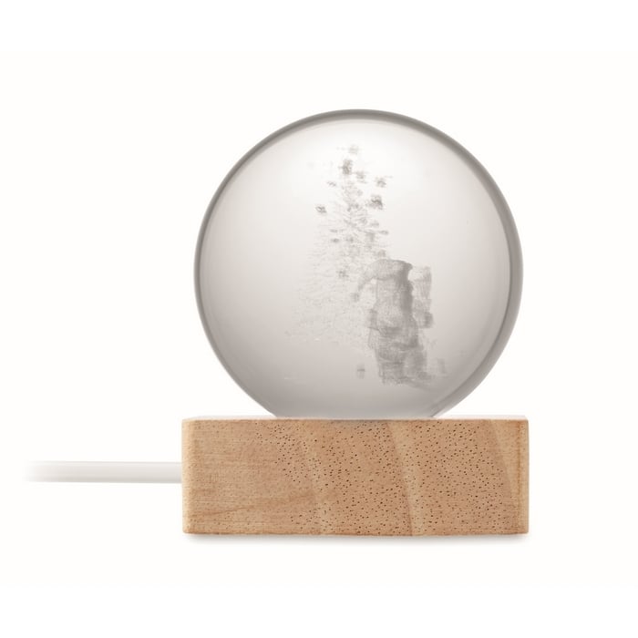 Kerst LED glas bol sample