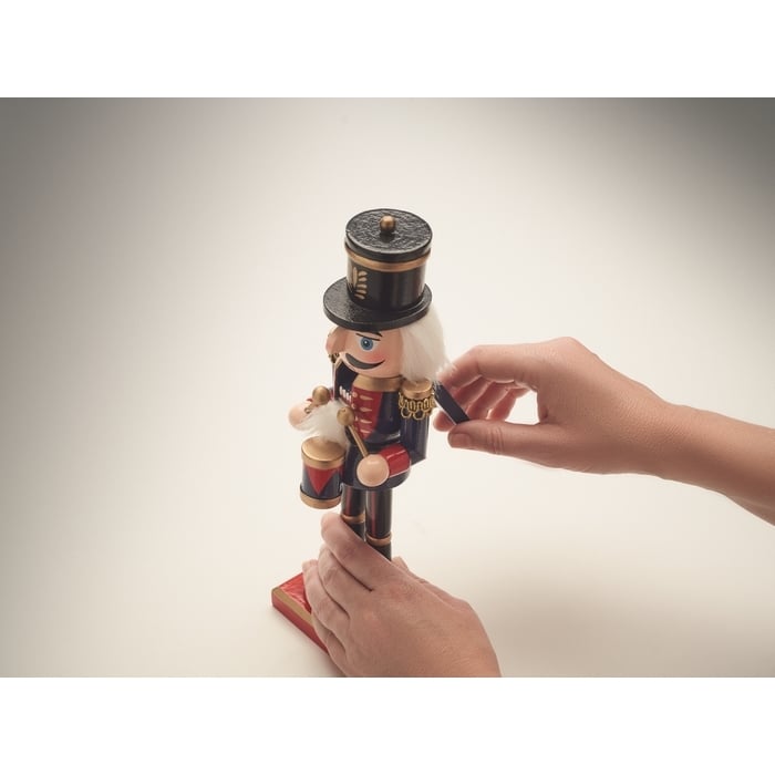 Notenkraker ornament van hout sample