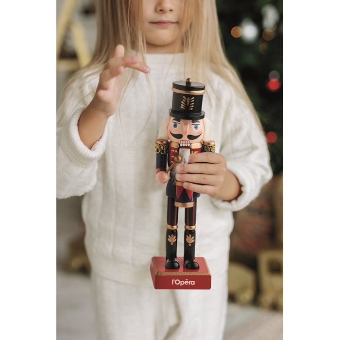 Notenkraker ornament van hout sample