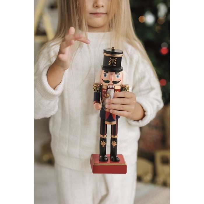 Notenkraker ornament van hout sample