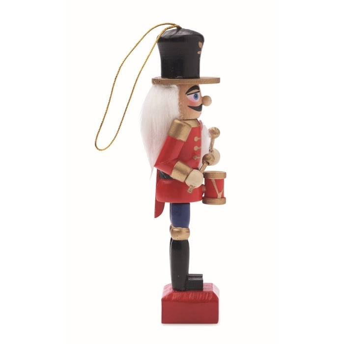 Klein notenkraker ornament sample