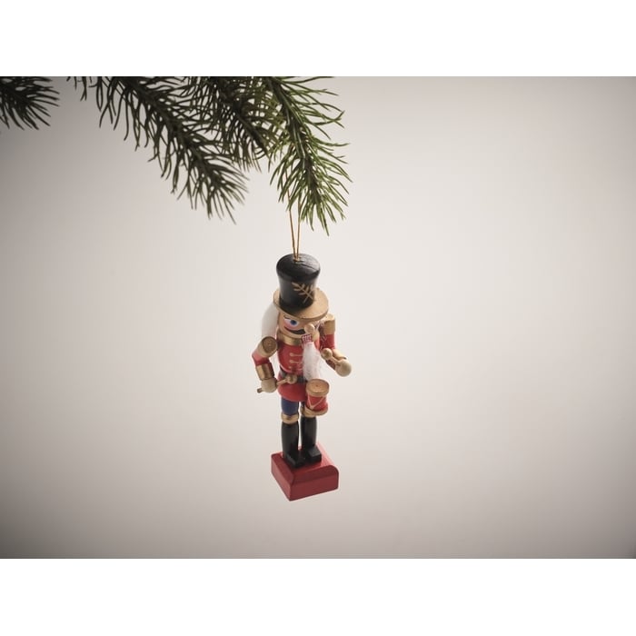 Klein notenkraker ornament sample